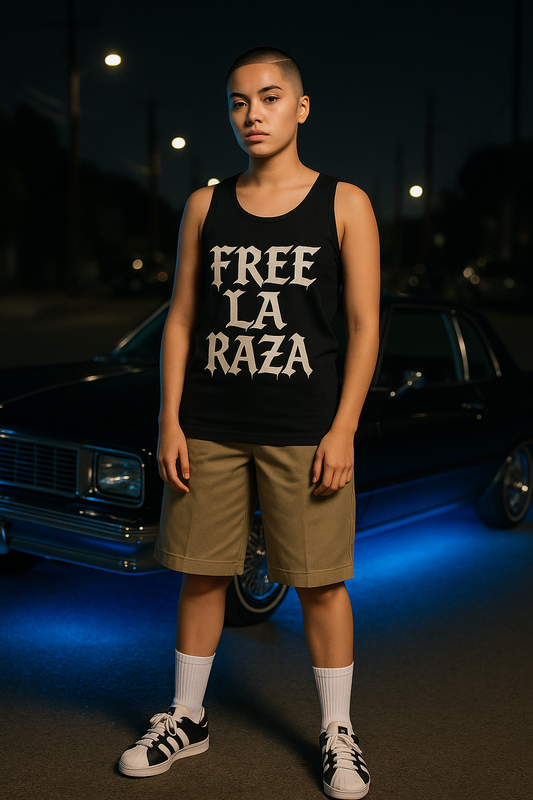 Free La Raza UniSex Tank Top Front/Back Print